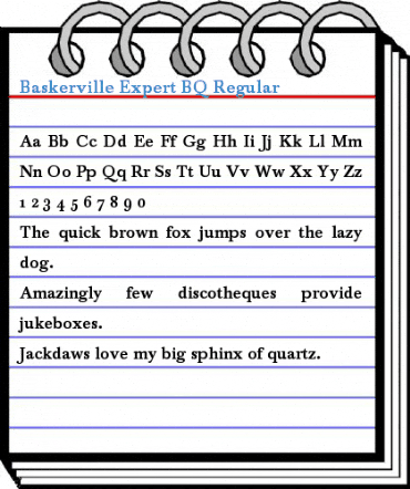 Baskerville Expert BQ Regular Font