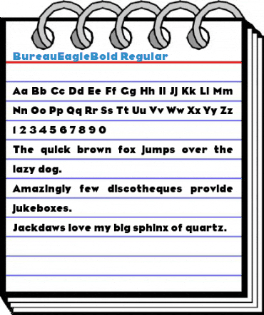 BureauEagleBold Regular Font