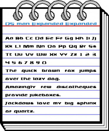 DS man Expanded Expanded Font