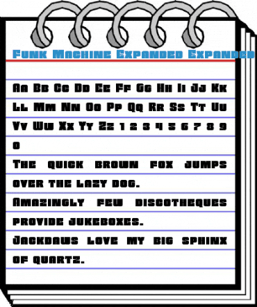 Funk Machine Expanded Expanded Font