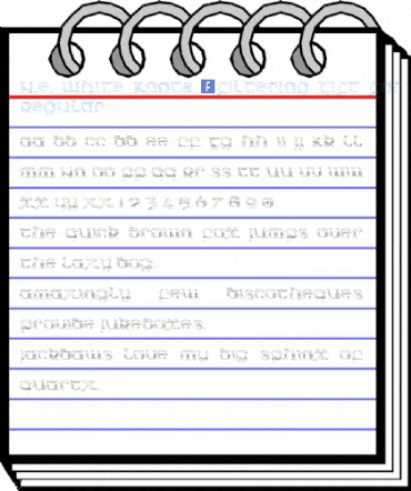N.E. White Knots (Filtering Gift For LexKomin Regular Font