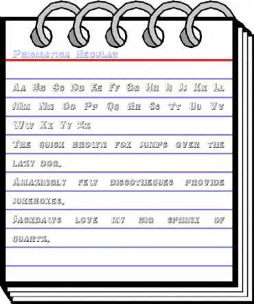Prismatica Regular Font
