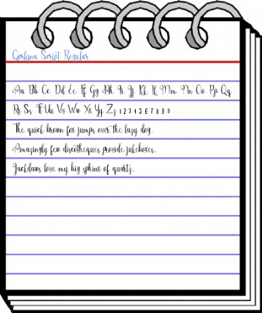 Qorlyna Script Regular Font