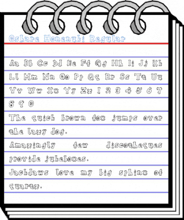 Oshare Honenuki Regular Font