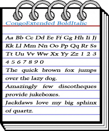 CongoExtended Font