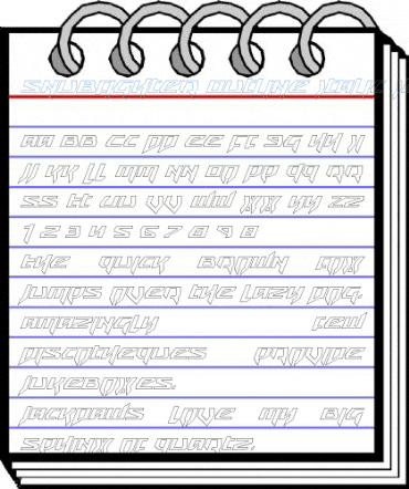 Snubfighter Outline Italic Italic Font
