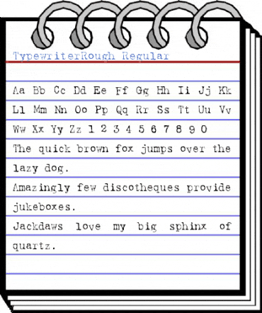TypewriterRough Regular Font