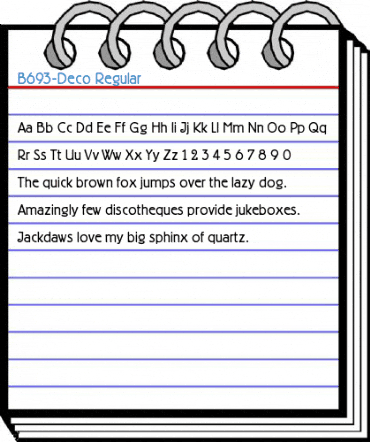 B693-Deco Regular Font