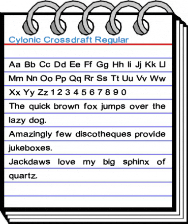 Cylonic Crossdraft Regular Font