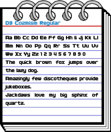 D3 Cozmism Regular Font