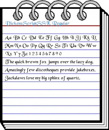 DickensScriptSSK Regular Font