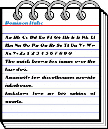Dominon Italic Font