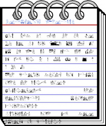 Egypticons Regular Font