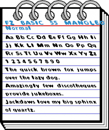 FZ BASIC 55 MANGLED LEFTY Normal Font