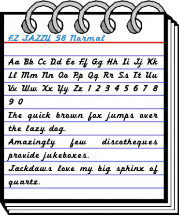 FZ JAZZY 58 Normal Font