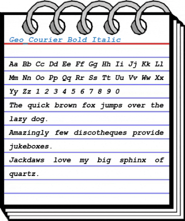 Geo_Courier Font