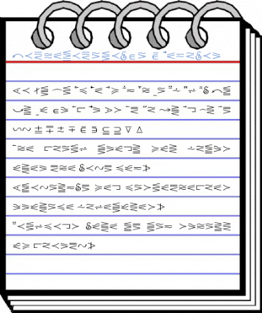 MathematicalPi 5 Regular Font