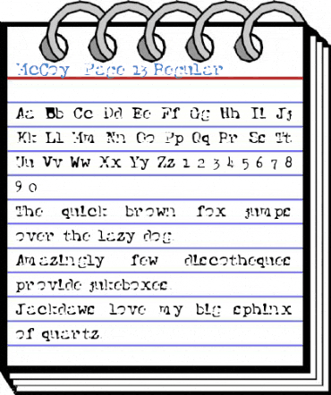McCoy  Page 13 Regular Font
