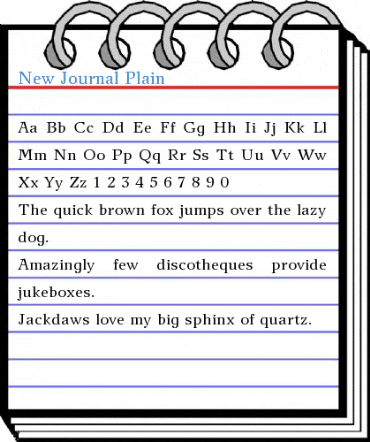 New Journal Font