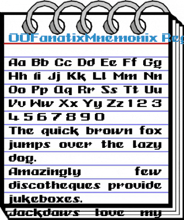 00FanatixMnemonix Regular Font