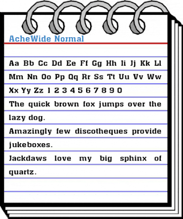 AcheWide Normal Font