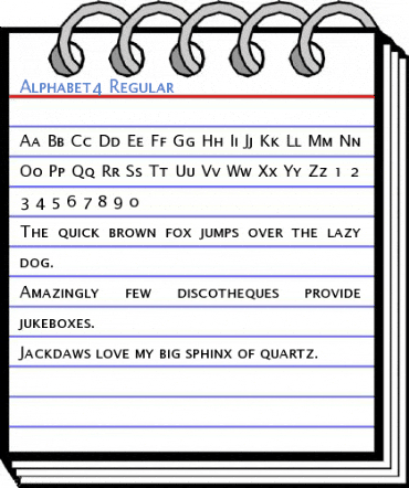 Alphabet4 Regular Font