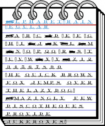 AlphabetTrain Regular Font