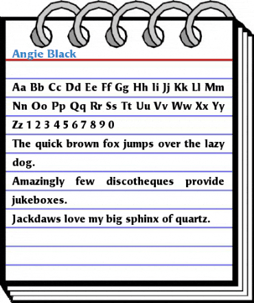 Angie Black Font