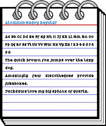 Atomium-Heavy Regular Font