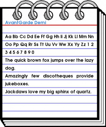 AvantGarde Font