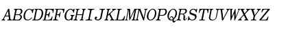RomanFixedWidth Italic Font