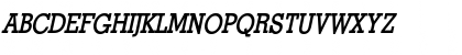 Geo-Condensed Bold Italic Font