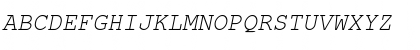 FreeMono Oblique Font