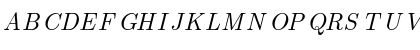 Washington Indic Roman Italic Font