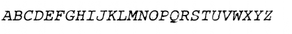 Rough_Typewriter Italic Font