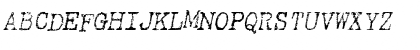 TypewriterRough Italic Font