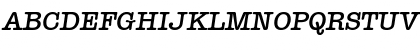 TypewriterSerial-Medium Italic Font
