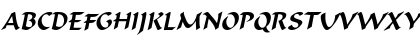 FlatBrush-Extended Italic Font