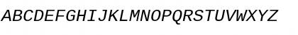 Liberation Mono Italic Font