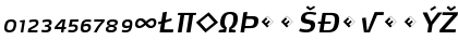 MaxDemiSerif-SemiBoldItaExp Regular Font