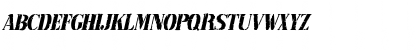 RubberStamp-Condensed Italic Font