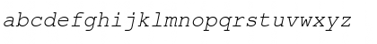 FreeMono Oblique Font
