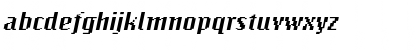 BitmapWide Italic Font
