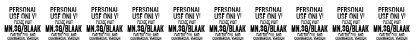 Blaak Regular PERSONAL USE Italic Font