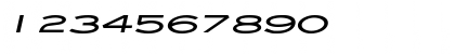 Eye glass Extended Bold Italic Font