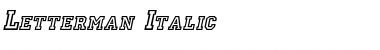 Letterman Italic Font