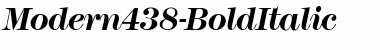 Modern438 BoldItalic Font