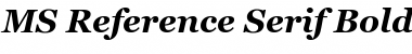 MS Reference Serif Bold Italic
