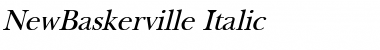 NewBaskerville Italic