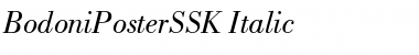 BodoniPosterSSK Italic Font